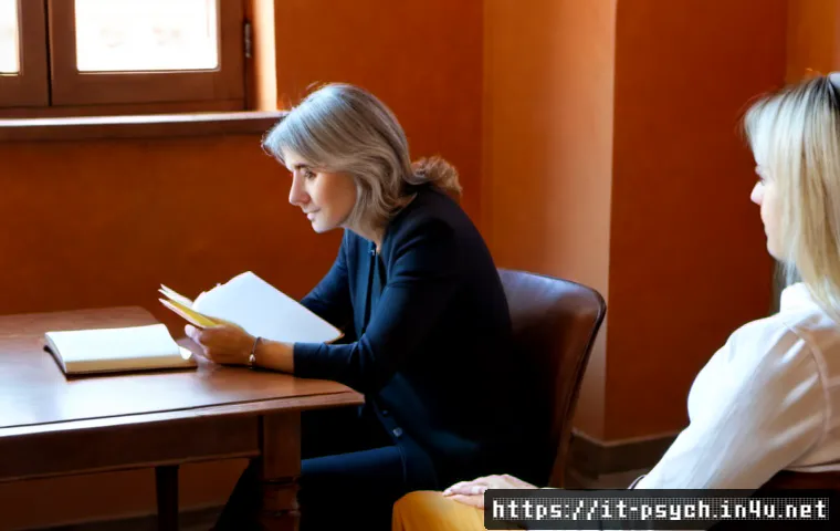 Home 12 심리학의 응용 - Photorealistic Italian psychologist in a warm, sunlit consultation room in Rome, calmly listening to...