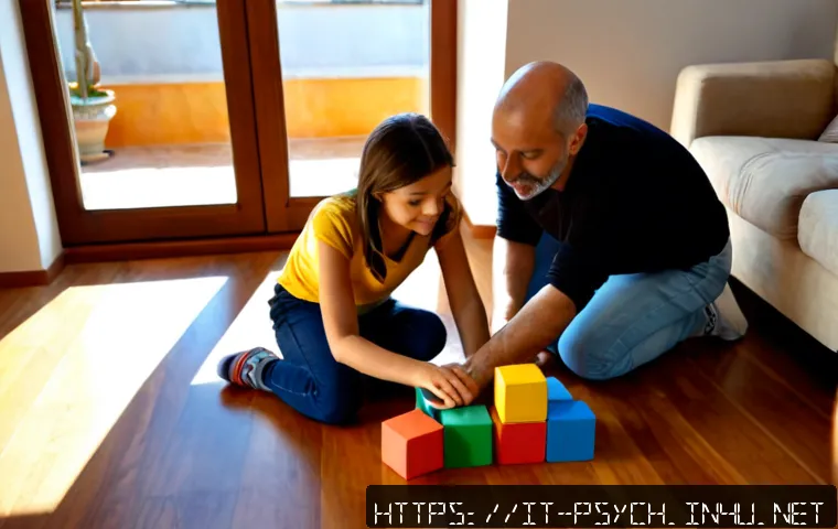 Home 16 발달심리학 - Photorealistic developmental psychology concept, an Italian mother and father warmly observing their...